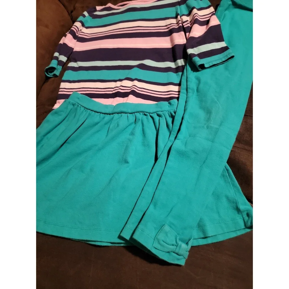 Gymboree hop and roll back to school outfit top skirt leggings‎ size 6